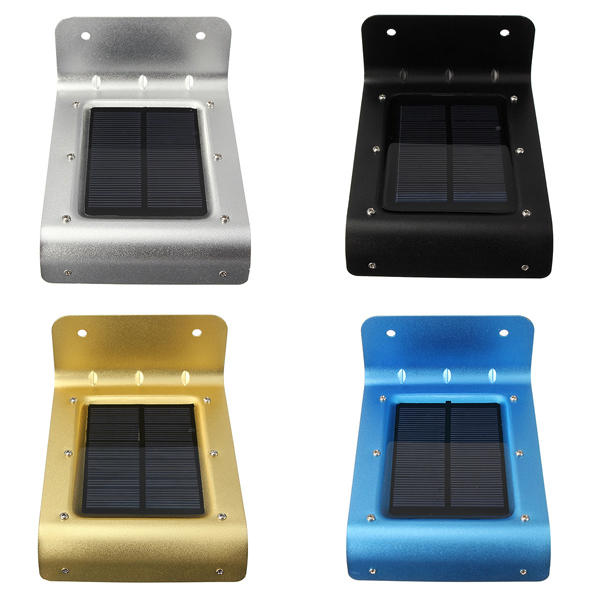 16 LED Solar Powered Waterproof Voice Sensor Wall Light for Garden/Yard