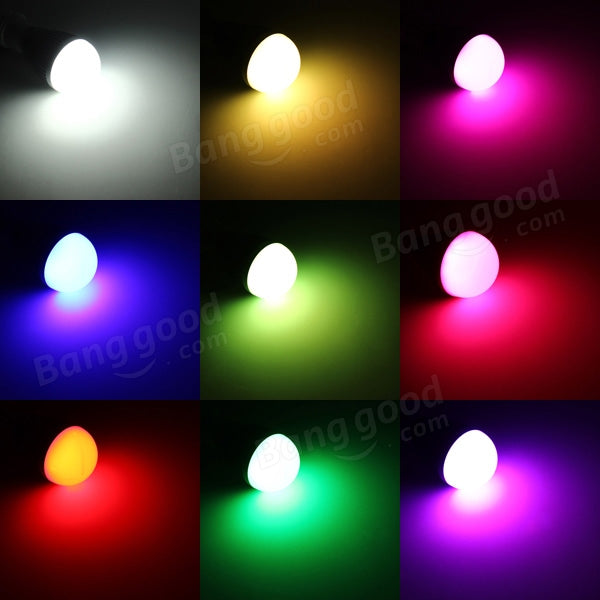 2.4G LED Globe Bulb 6W RGB + White Dimmable Home Lighting AC85-265V Energy Efficient