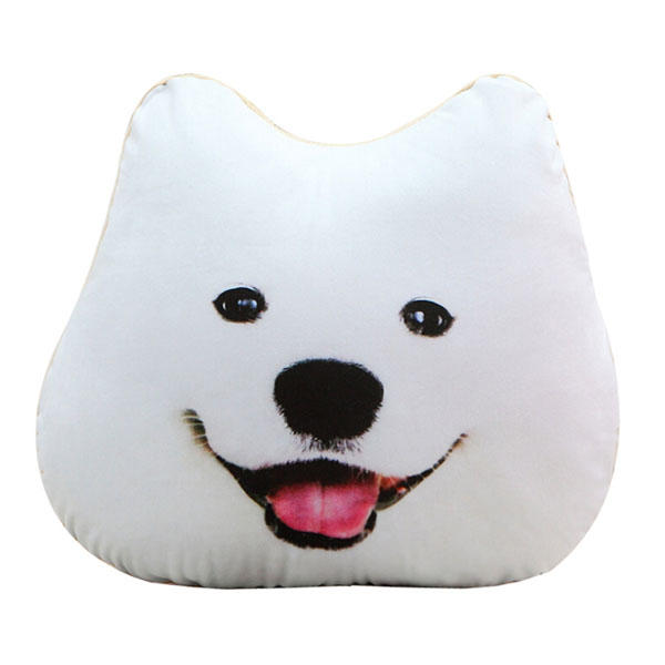 3D Printed Samoyed Husky Doge Throw Pillow - Alaska Dog Cushion