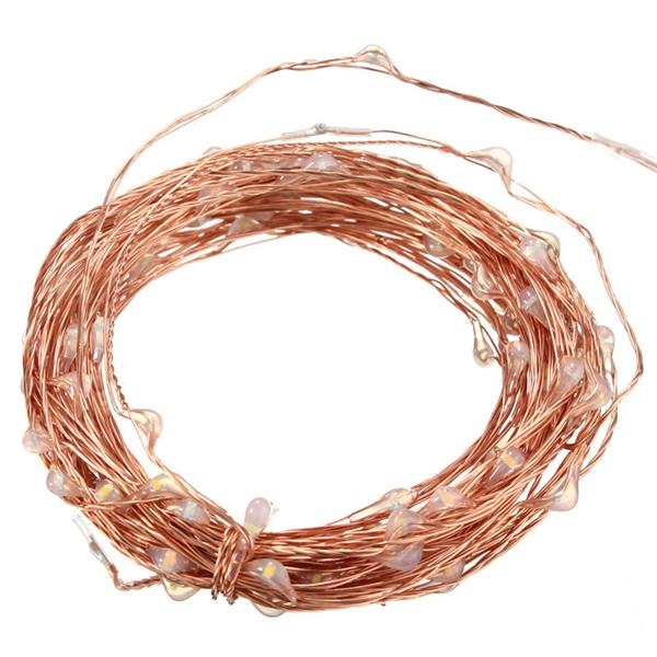 10M 100 LED Warm White String Fairy Lights, DC12V Waterproof Copper Wire for Christmas