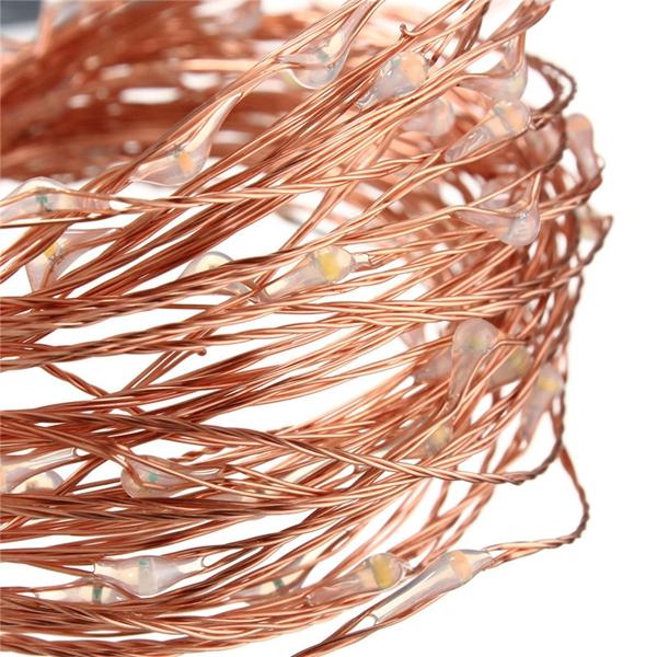 10M 100 LED Warm White String Fairy Lights, DC12V Waterproof Copper Wire for Christmas