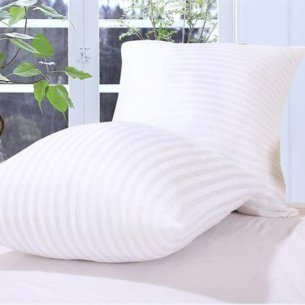 2-Pack Striped Vacuum Compression Pillow Inserts - Square Cushion for Sofa Decor