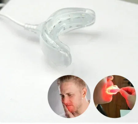 Red Light Therapy for Gums & Teeth, 625nm LED Oral Care Device for Periodontal Treatment, Toothache & Sensitivity Relief