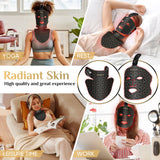 Portable Red & Near Infrared LED Silicone Face Mask - Anti-Aging, Skin Repair & Brightening for Home Use
