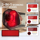 360 LEDs Red Light Therapy Belt, 80x30cm Infrared Wrap 660nm 850nm for Body Slimming & Muscle Pain Relief (0 EMF)