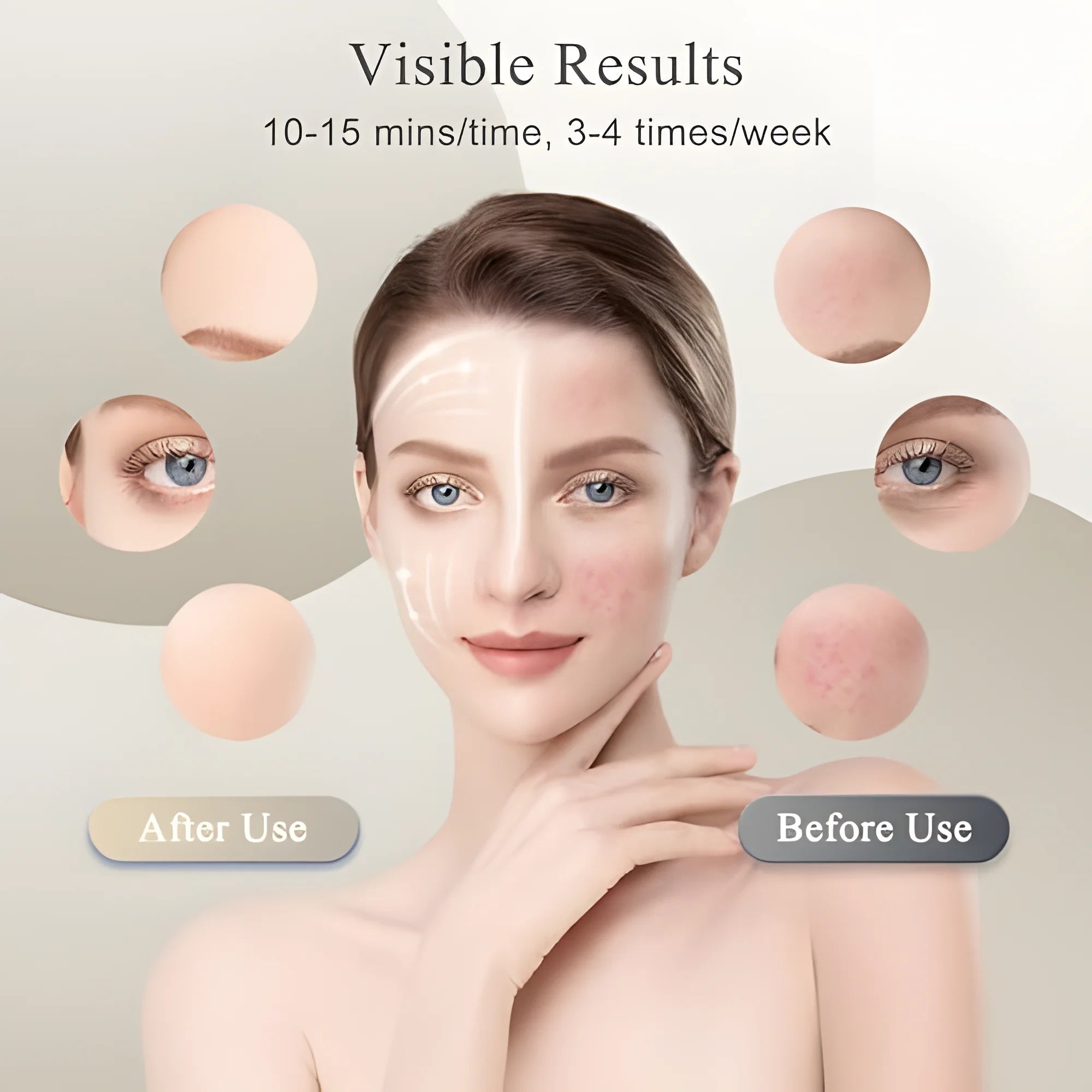 7 Color Silicone LED Face Mask, 309 LEDs Red Light Therapy Device for Anti-Aging, Skin Rejuvenation & Wrinkle Removal