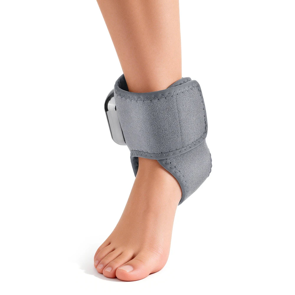 Cordless Red Light Therapy Ankle Massager, 40 Triple-Core 660nm LED Heat Wrap with Vibration for Ankle Pain Relief