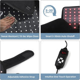 288 LEDs Red Light Therapy Shoulder Neck Wrap, 660nm 850nm Infrared Wearable Pad for Muscle Pain Relief & Relaxation