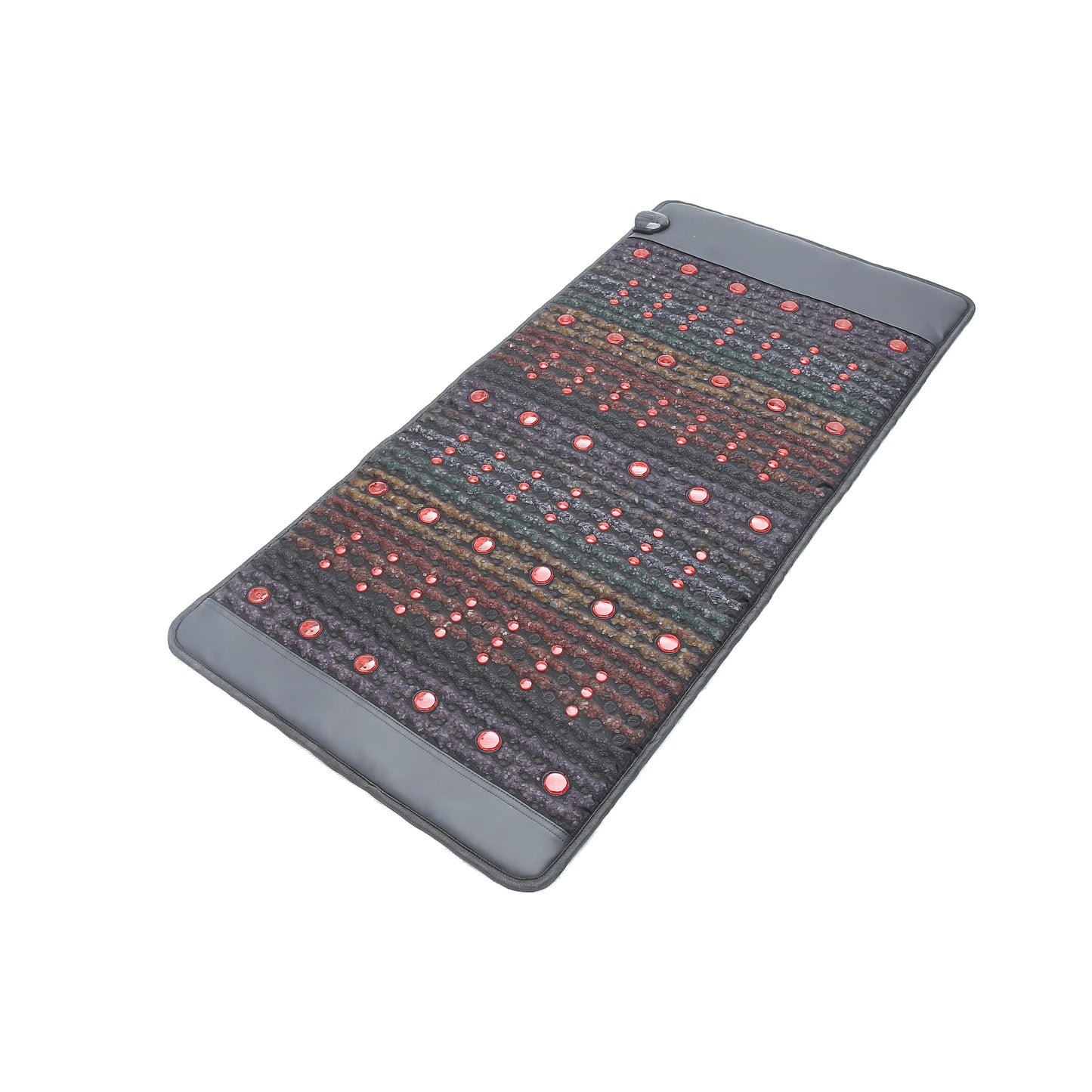 PEMF Infrared Therapy Mat 66x148cm | 8 Crystal Gemstones | 114-LED Red & NIR Light | 6 PEMF Coils | Large Body Massage Mattress