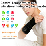 Red Light Therapy Wrist Strap, Heated Vibration Massage Wrap for Tenosynovitis Relief, 625nm Office Wrist & Ankle Care