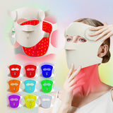 Wireless Red & Near Infrared LED Light Therapy Face Mask - Anti-Aging & Skin Rejuvenation - 9 Modes for Home Skincare