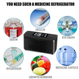 Portable Insulin Cooler Box | Travel Medicine Refrigerator | LCD Display for Diabetes & Serums
