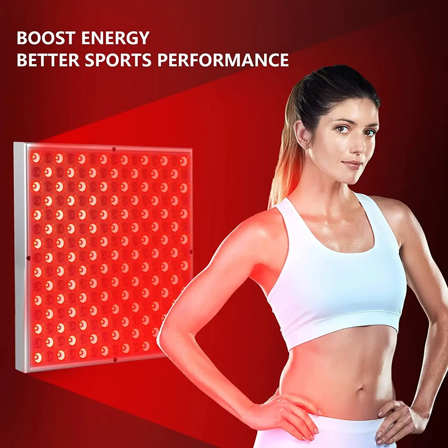 225 LEDs Red Light Therapy Panel, 660nm 850nm Infrared Light Lamp for Face & Body Pain Relief, Skin Rejuvenation (45W)