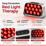7HW EmberGo Cordless Red Light Panel for Sore Muscles & Skin