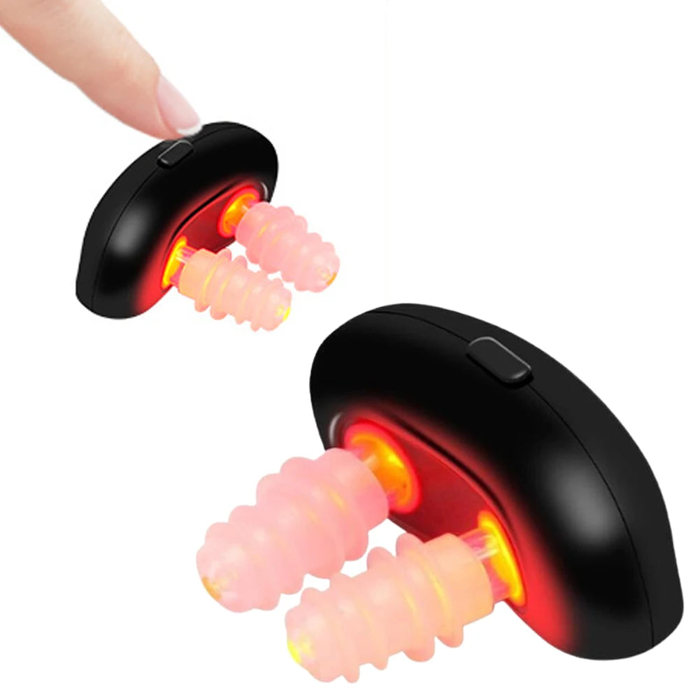 Cordless Red Light Nasal Therapy Device, Low Frequency Pulse Nose Massage for Rhinitis Relief, Sinusitis & Congestion