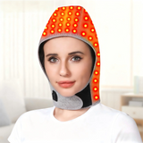 Red Light Therapy Heating Hat for Head & Neck, 65°C Infrared Heated Wrap for Migraine, Stress & Cervical Pain Relief