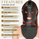 Portable Red & Near Infrared LED Silicone Face Mask - Anti-Aging, Skin Repair & Brightening for Home Use
