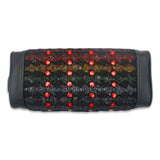 PEMF Infrared Therapy Pillow 50x20x10cm | Amethyst 7-Crystal Gemstones | 28-LED Red Light | 1 PEMF Coil | Neck & Head Massage Pillow