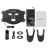 4 Modes Portable Led Face Mask Light Therapy for Anti-Aging Wrinkles Skin Rejuvenation Home Use Red Light Therapy Mask for Face