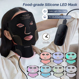 7-Color Silicone LED Face & Neck Therapy Mask - Professional Red Light Therapy for Skin Rejuvenation