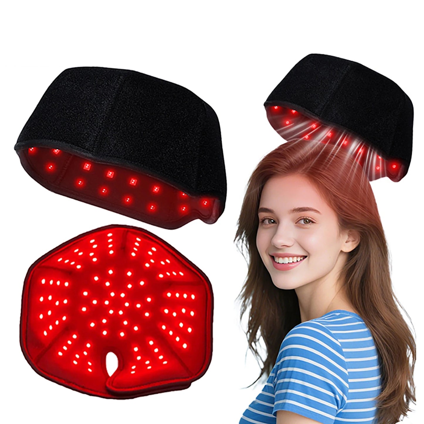 Red Light Hair Growth Cap | 660nm & 850/940nm Infrared Therapy for Scalp Wellness