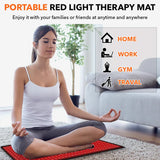 360 LED Red Light Therapy Mat, 660nm 850nm Infrared Body Blanket with 10Hz/40Hz Pulse for Full Body Pain Relief