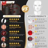 264 LEDs Silicone LED Face & Neck Mask Set, 850nm Infrared Red Light Therapy for Anti-Aging, Wrinkles & Skin Repair