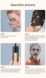 Wireless Red & Near Infrared LED Light Therapy Face Mask - 4-Color, 240 LEDs - Anti-Aging & Acne Treatment for Home Use