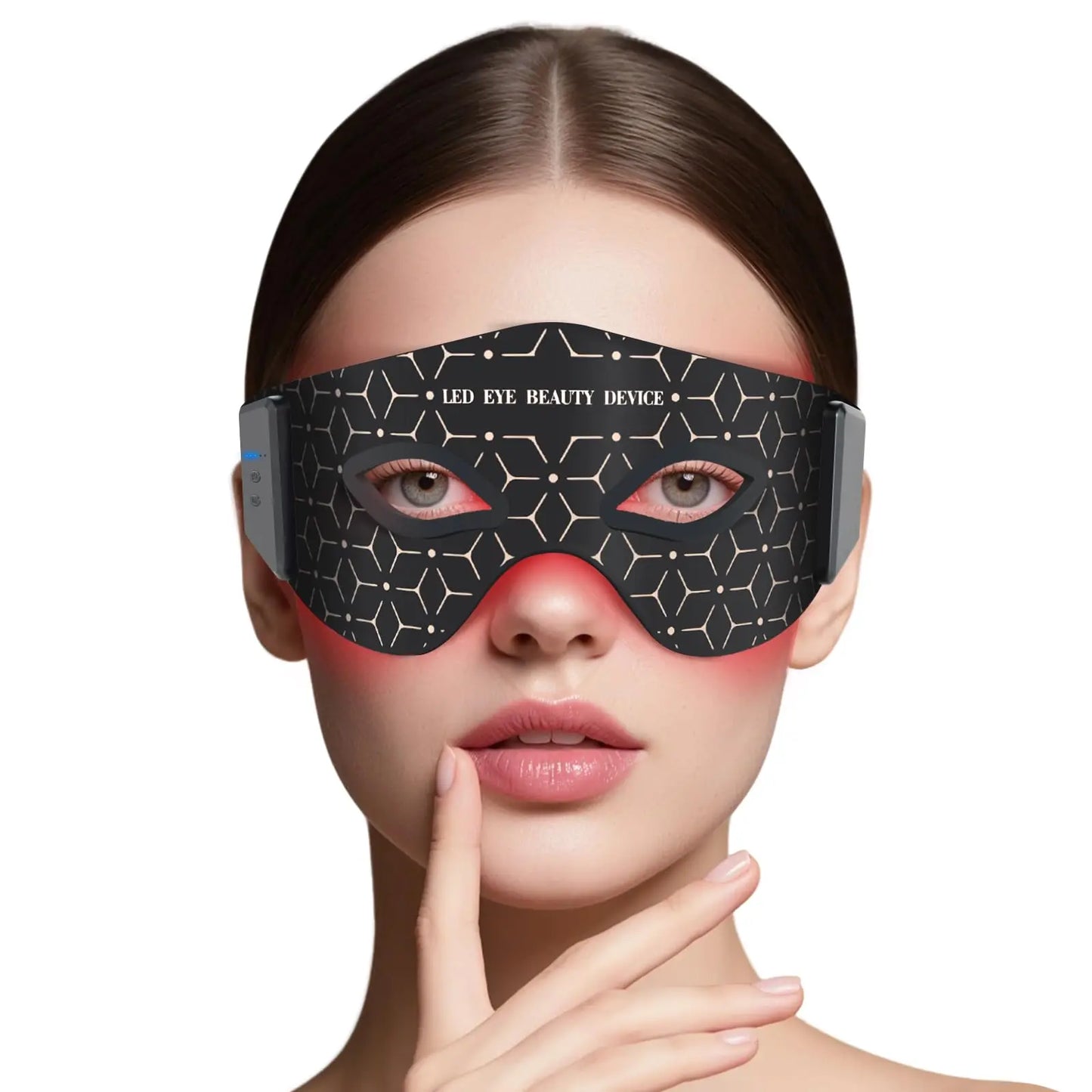 850nm Near-Infrared Red Light Therapy Eye Mask - Treatment for Dark Circles, Puffiness & Wrinkles