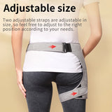Red Light Therapy Heating Hip Pad, Vibration Massage Wrap for Sciatica Relief, Groin & Thigh Pain Recovery (45-65°C)