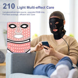 7-Color Silicone LED Face & Neck Therapy Mask - Professional Red Light Therapy for Skin Rejuvenation