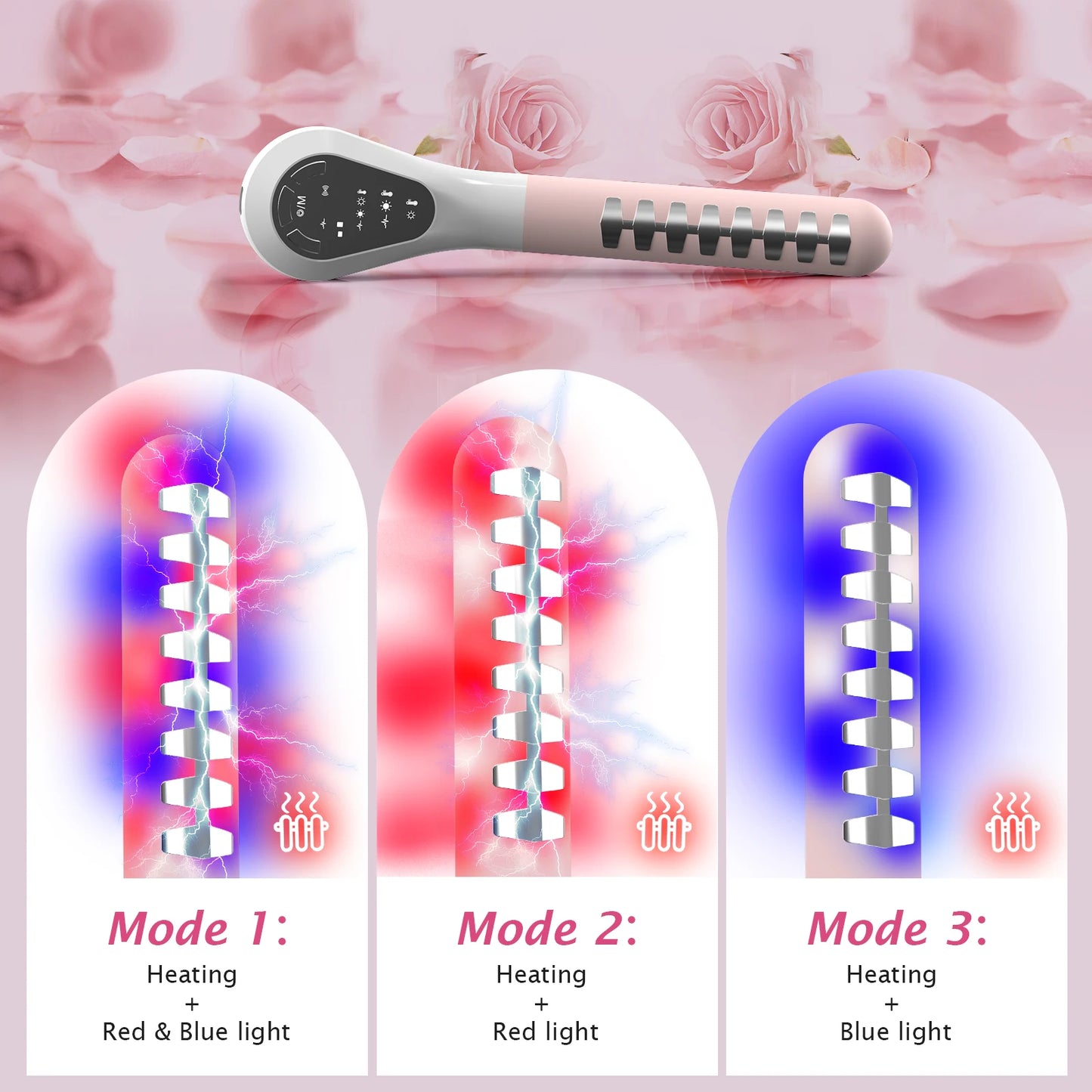 5-in-1 Vaginal Rejuvenation Wand, EMS & Red Blue Light Therapy Device for Pelvic Floor Strengthening & Tightening
