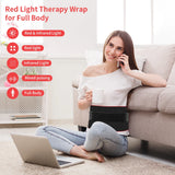 31"x11" Dual Chip Red Light Therapy Pad, 660nm 850nm Infrared LED Mat for Waist Back Shoulder Muscle Pain Relief