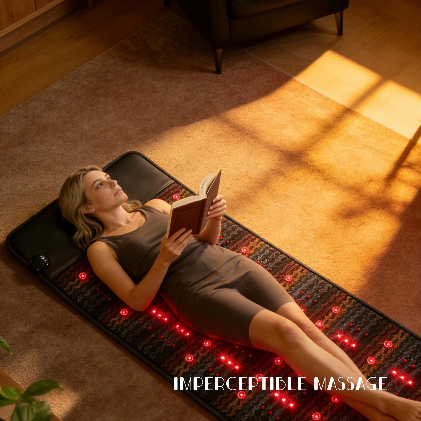 Full-Body PEMF FIR Infrared Heating Mat | Crystal Amethyst Therapy | Photon Red Light Mattress - XL (80x190cm)