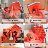 Upgraded 225 LEDs Red Light Therapy Panel, 660nm 850nm Infrared Lamp with Stand for Face & Body Pain Relief