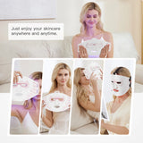 3 Colors LED Light Therapy Face Mask, 288 Beams 850nm Near-Infrared Photon Mask for Anti-Aging & Skin Rejuvenation