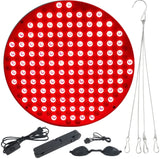 Round Red Light Therapy Lamp with Stand, 660nm 850nm Near Infrared LED Panel for Face Body Skin Care & Muscle Pain Relief