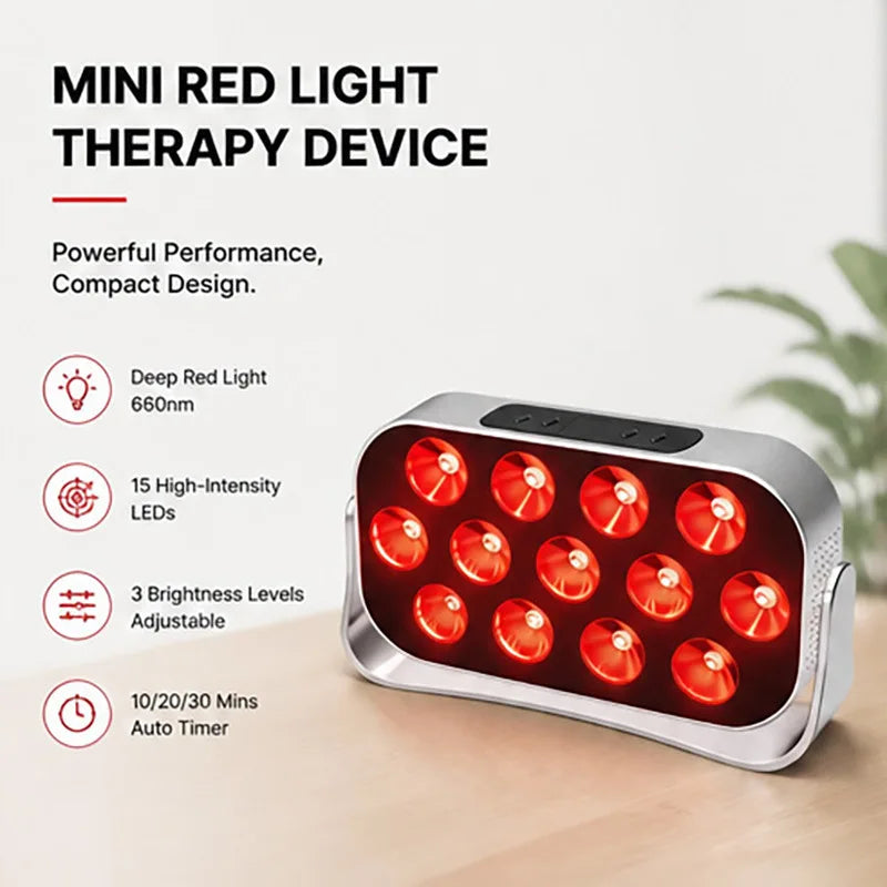 7HW EmberGo Cordless Red Light Panel for Sore Muscles & Skin