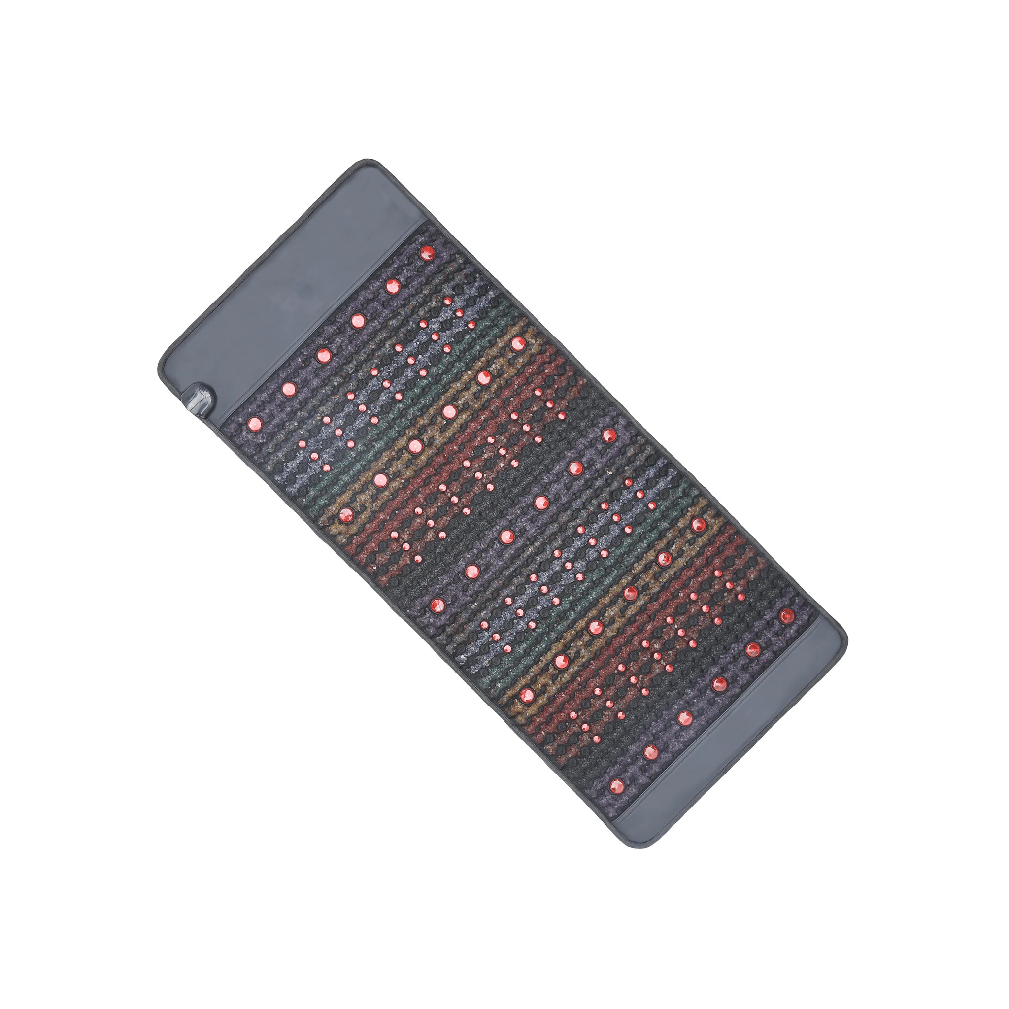 PEMF Infrared Therapy Mat 66x148cm | 8 Crystal Gemstones | 114-LED Red & NIR Light | 6 PEMF Coils | Large Body Massage Mattress