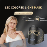 3 Colors LED Light Therapy Face Mask, 288 Beams 850nm Near-Infrared Photon Mask for Anti-Aging & Skin Rejuvenation