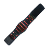 PEMF Infrared Waist Wrap Belt 24x140cm | Amethyst & 8 Crystal Gemstones | 54-LED Red Light 660nm/850nm | Heating Back Massage Belt