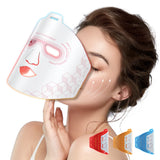 3 Colors LED Light Therapy Face Mask, 288 Beams 850nm Near-Infrared Photon Mask for Anti-Aging & Skin Rejuvenation