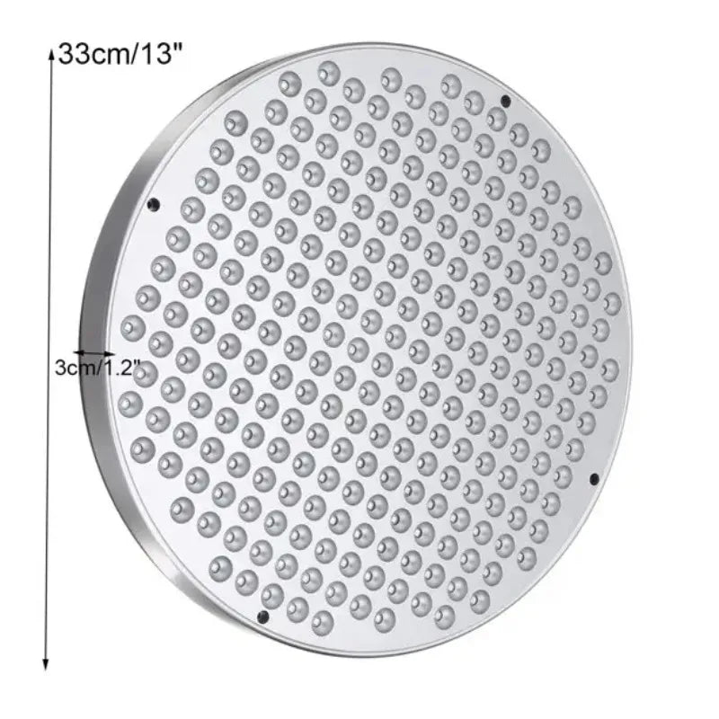Round Red Light Therapy Lamp with Stand, 660nm 850nm Near Infrared LED Panel for Face Body Skin Care & Muscle Pain Relief