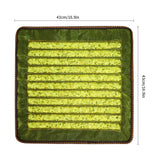 Natural Jade Cooling Seat Cushion 43x43cm | Office Chair & Car Seat Pad | Zero-Electricity Summer Cool Mat | Stone Needle Mineral Therapy