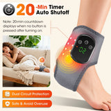 Cordless Red Light Therapy Ankle Massager, 40 Triple-Core 660nm LED Heat Wrap with Vibration for Ankle Pain Relief