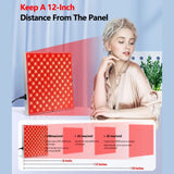 225 LEDs Red Light Therapy Panel, 660nm 850nm Infrared Light Therapy Device for Facial Anti-Aging & Body Pain Relief