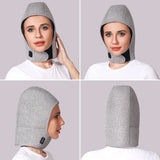 Red Light Therapy Heating Hat for Head & Neck, 65°C Infrared Heated Wrap for Migraine, Stress & Cervical Pain Relief