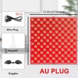 225 LEDs Red Light Therapy Panel, 660nm 850nm Infrared Lamp for Face Anti-Aging & Full Body Muscle Pain Relief (12.2")