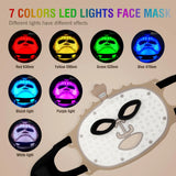 7-Color Silicone LED Face Mask - Wireless Red Light Therapy for Anti-Aging & Radiant Skin Glow