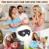Red Light Therapy Eye Mask (630NM 850NM LED) - 5 Modes Massager for Eye Bags, Dark Circles, Puffiness & Fine Lines